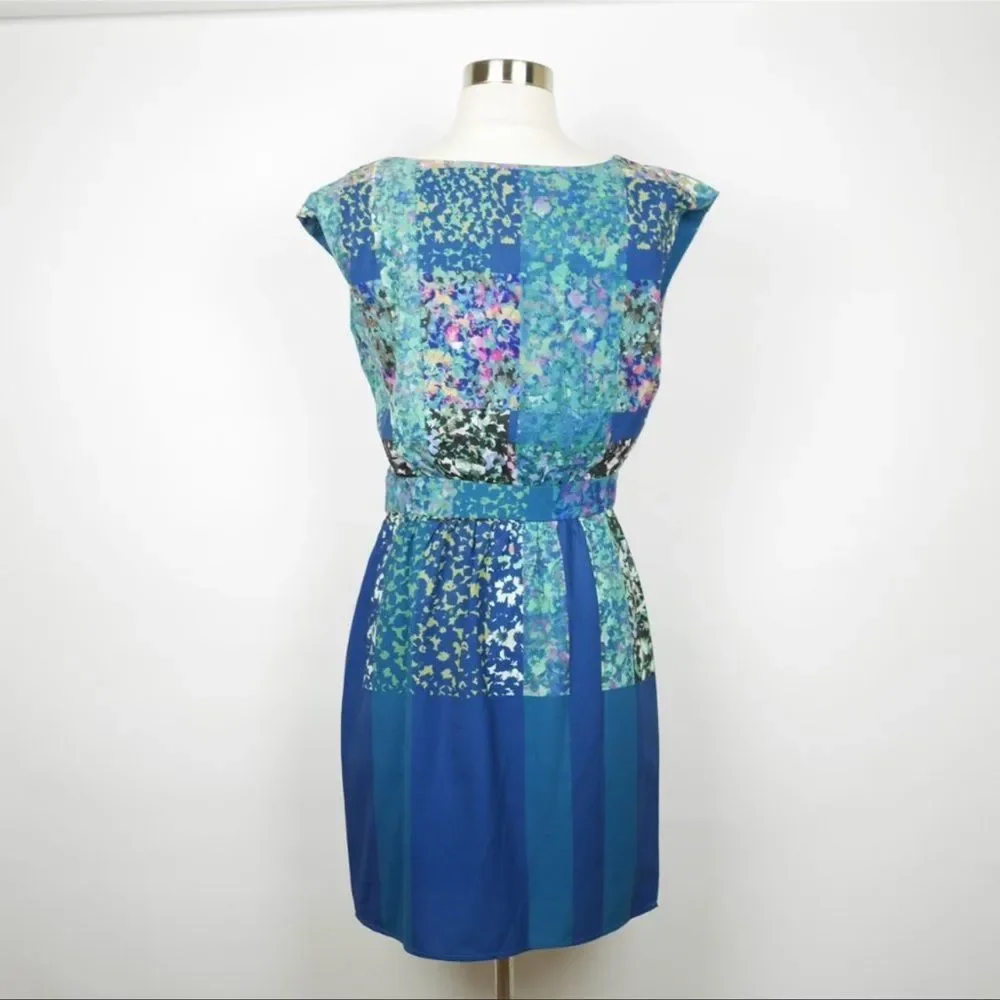 Anthropologie Blue Floral Dress - Picture 4 of 7